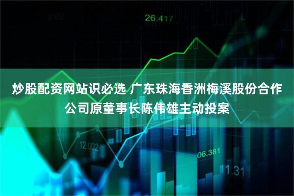 炒股配资网站识必选 广东珠海香洲梅溪股份合作公司原董事长陈伟雄主动投案